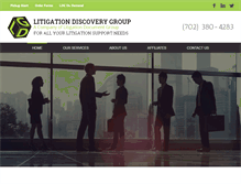 Tablet Screenshot of litigationdocumentgroup.com